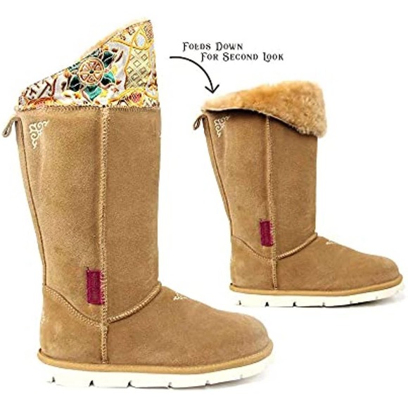 SuperLamb Mongol Boot Women's Boot Tan US 11 - Picture 2 of 6